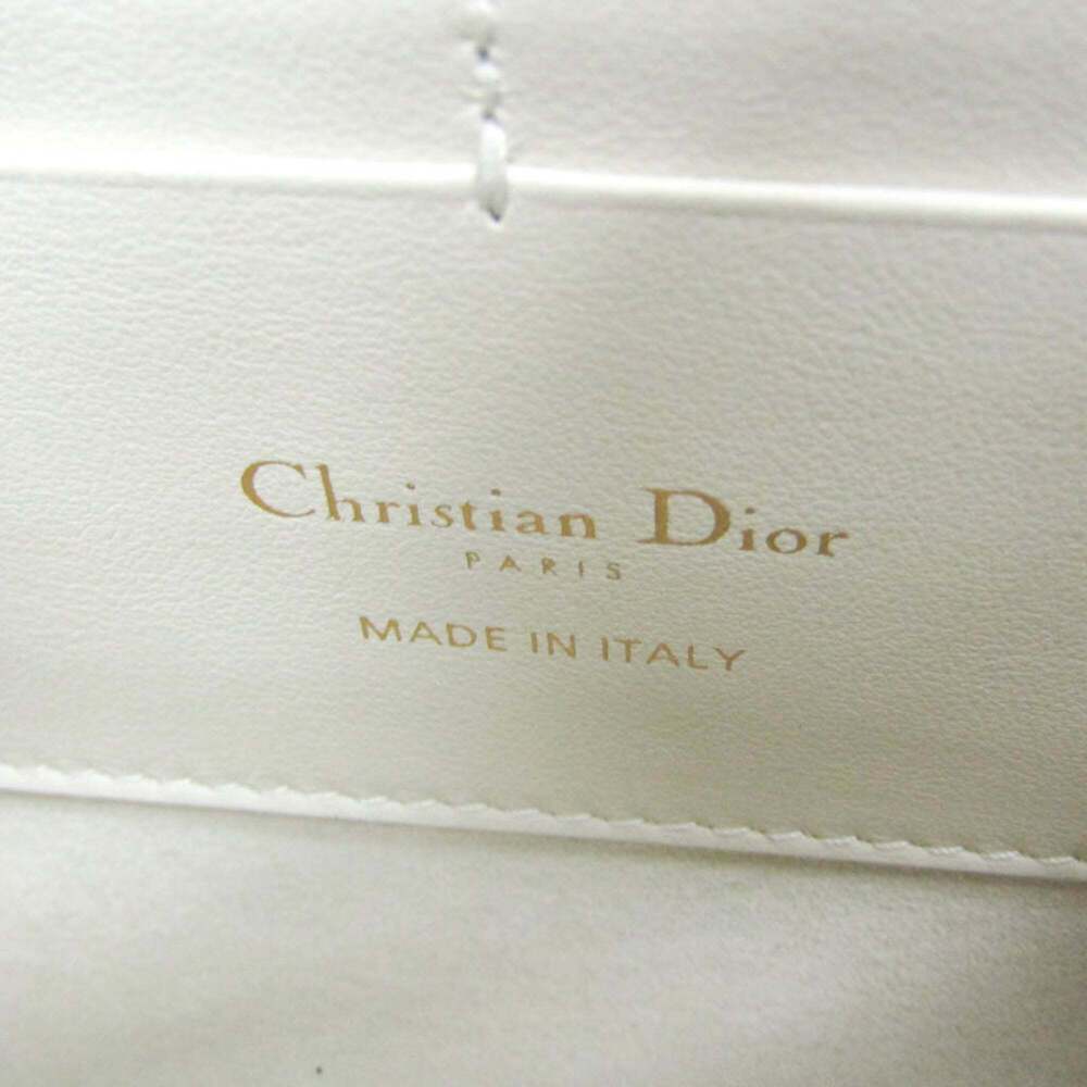 CHRISTIAN DIOR White Leather Shoulder Bag - Picture 15 of 16